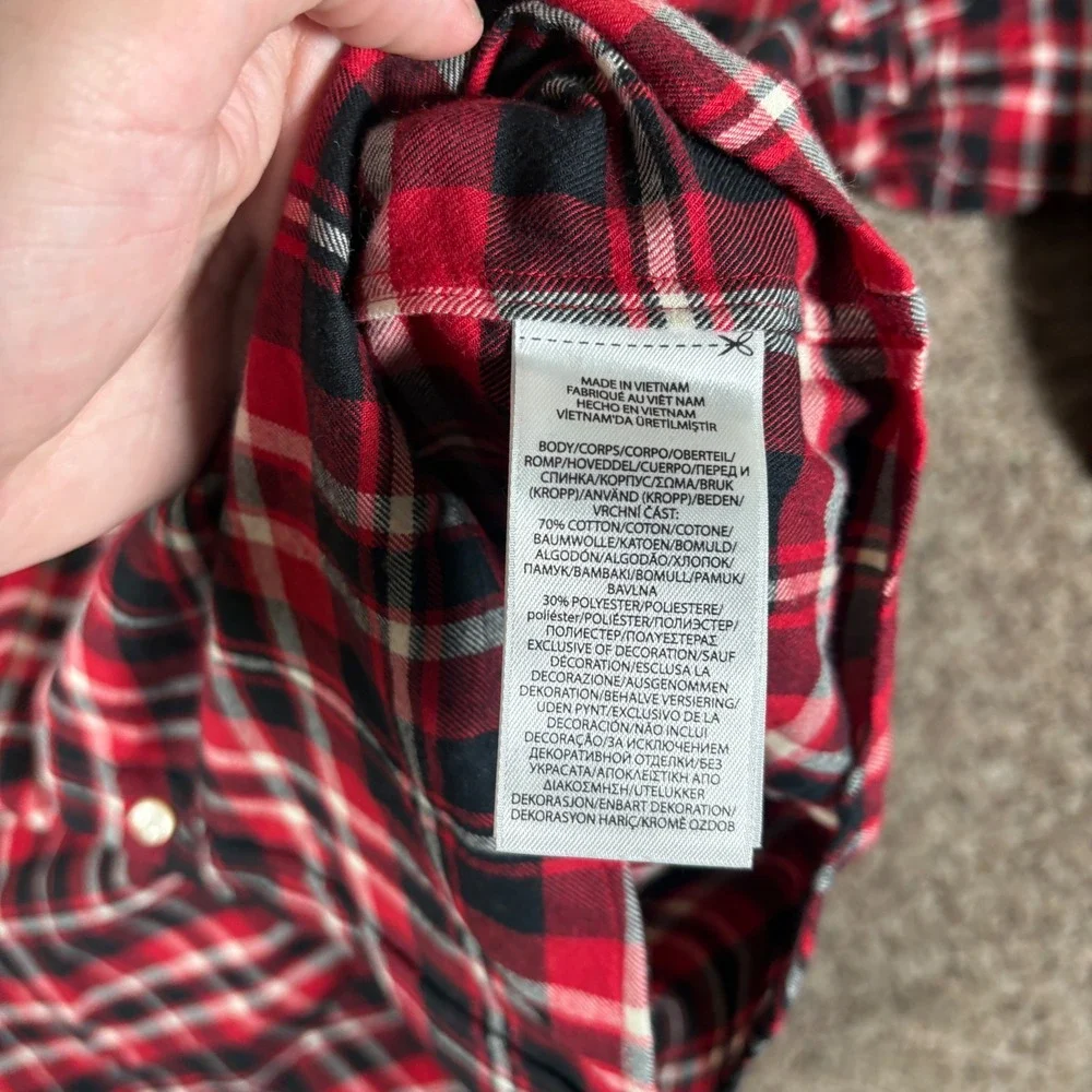 Polo Ralph Lauren Mens XL Slim Fit Performance Flannel Shirt Red Black Plaid NEW